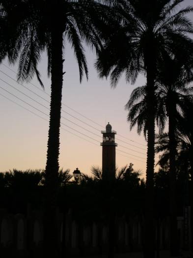 Le soleil se couche, heure de la priere.