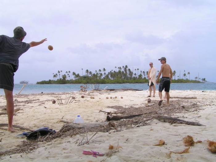 Petanque avec noix de coco