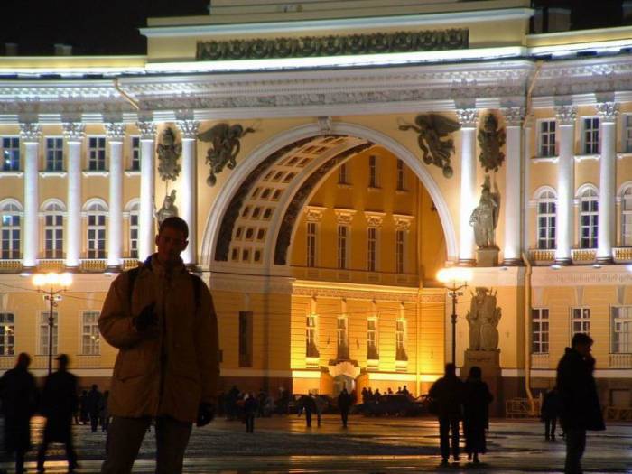 Moi sur la Place Dvortsovaya