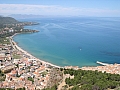 Cefalu et sa plage, vue du rocher