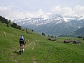 Johann et au fond les Diablerets.