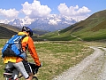En tenue de descente... Kway + casque