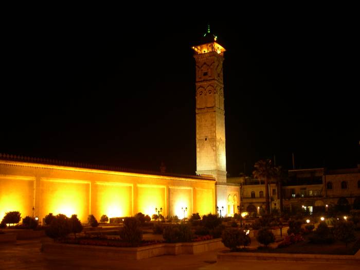 Grande mosque Alep by night